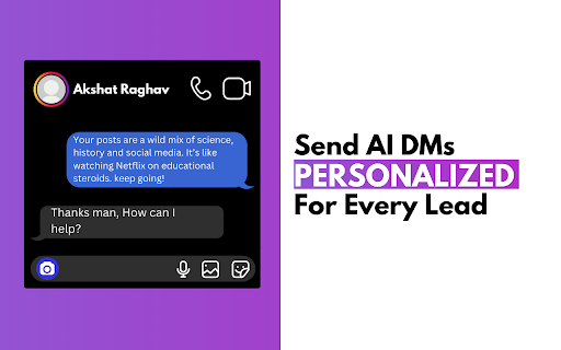 Wisp AI - AI Cold DMs on Instagram :: Send AI-Powered Instagram DMs that convert on auto-pilot