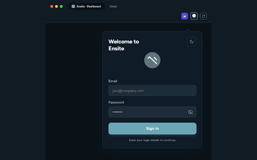 Ensite Workspace :: Extension to track and create jobs.