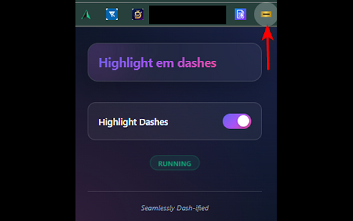 Highlight em dashes :: Highlights 'em Dashes.