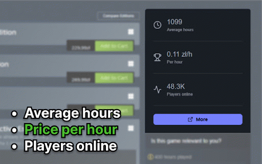 SteamScore.io – Better game choices with AI :: Make smart game choices with AI, See average playtime in steam games, AI summaries of reviews and much more!