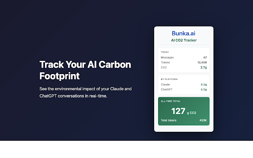 AI CO2 Tracker :: Track the CO2 footprint of your AI conversations. Privacy-first: all data stays on your device.