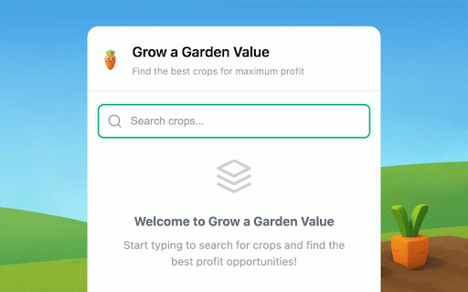 Grow a Garden Value :: Quick search tool for Grow a Garden crop values. Find the best crops to maximize your farming earnings!