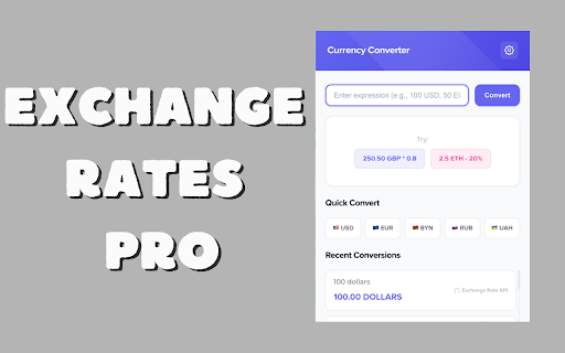 Exchange Rates Pro - Currency Converter :: Powerful currency converter with mathematical expressions. 170+ currencies, real-time rates, offline mode. Fast & accurate.