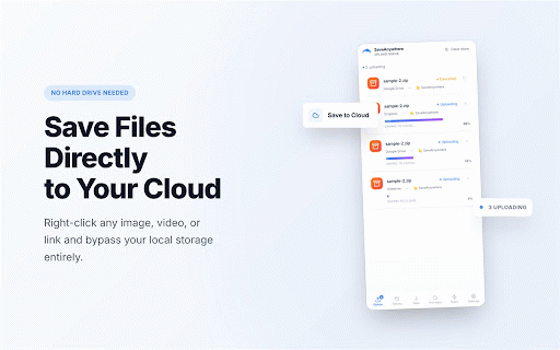 SaveAnywhere - Save Files to Cloud Storage :: Save files directly to Google Drive, Dropbox & OneDrive — right-click any file, image, or link