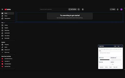PageCrafter :: Edit the text, styling, and source of any webpage locally, then save your personal version.