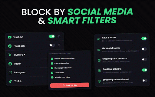 FocusShield - Block Online Distractions :: Block distracting content on social media and custom sites. Stay focused, browse smarter, reclaim your time.