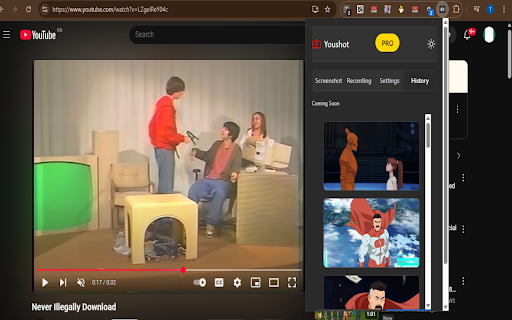 Youshot - YouTube Screenshot Tool :: Capture screenshots from YouTube player with annotations
