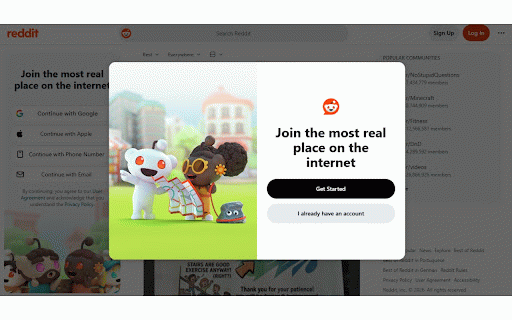 Reddit Join Popup Blocker :: Blocks the Join popup that appears after ~30 seconds