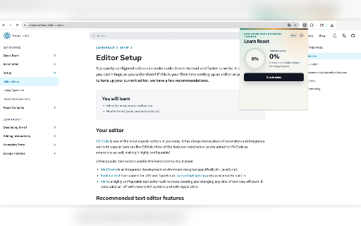 Developer Docs Progress Tracker :: Save and restore reading progress on developer documentation and long technical pages.