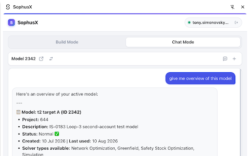 SophusX :: Build a SophusX model from your data and optional business requirements, then upload to our platform.