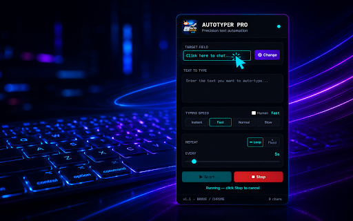 AutoTyper Pro :: Automatically type text into any field with full control