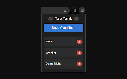 Save Tabs :: Save and organize your open tabs.