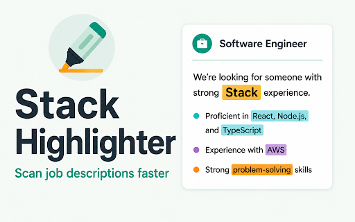 Stack Highlighter :: Highlight job-search keywords by category on the current page.