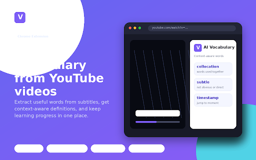 Zillurl Vocab :: Learn vocabulary from YouTube videos with AI. Extract words from subtitles, get context-aware definitions, and track your progress.