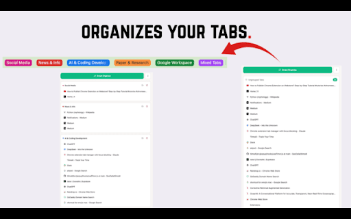 TiimoAI :: AI-powered productivity assistant with Pomodoro timer, focus blocking, and smart tab organization