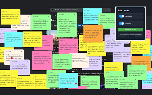 Smart Notes Extension :: Automatically and manually take notes while browsing