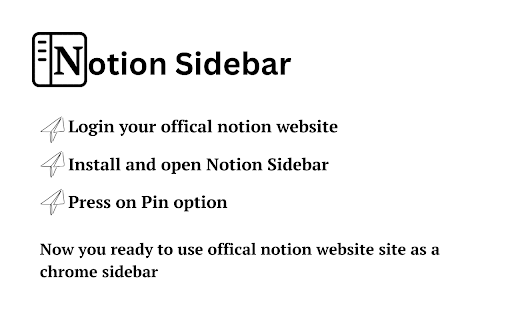 Notion Sidebar :: Quick access to Notion for all tasks. Free and fast interaction in your sidebar.