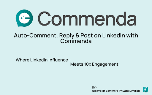 Commennda :: Auto-Comment, Reply & Post on LinkedIn with Commenda