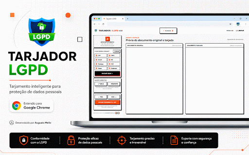 Tarjador LGPD - Augusto Mello :: Ferramenta local para tarjar dados pessoais em PDFs e imagens com OCR, revisão e ajuste manual.