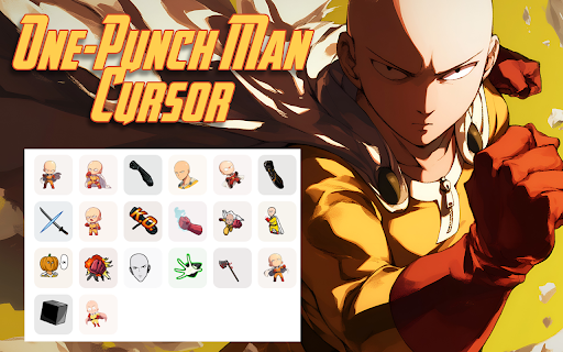 One-Punch Man Cursor - Custom Anime Cursor for Chrome :: Unleash the power of the One-Punch Man cursor. Perfect for fans of Saitama, Genos, and epic hero battles!
