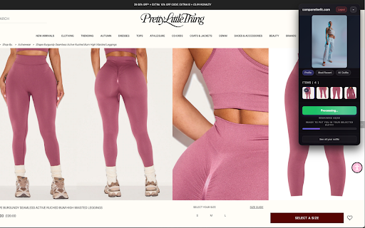 CompareTheFit :: Try on clothes virtually using AI on any product page