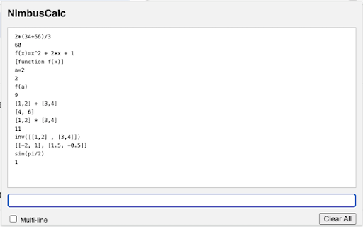 NimbusCalc :: A clean, modern reboot of Cloudy Calculator. Supports variables, history, dark mode, and more.