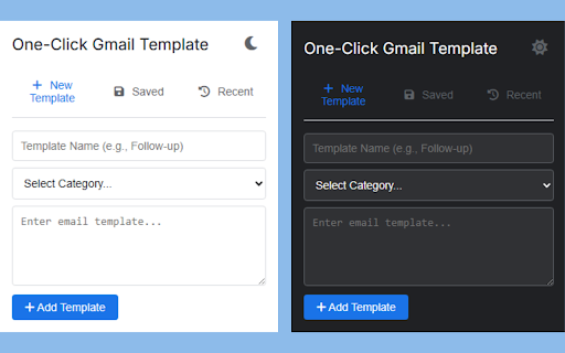 One-Click Gmail Template :: Insert pre-saved email templates into web-based email clients with one click or add templates from Gmail emails.