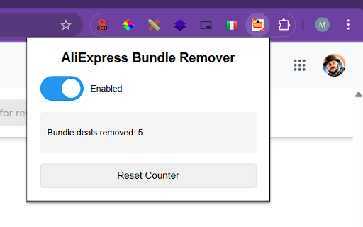 AliExpress Bundle Deals Search Results Remover :: Removes Bundle Deals from AliExpress search results