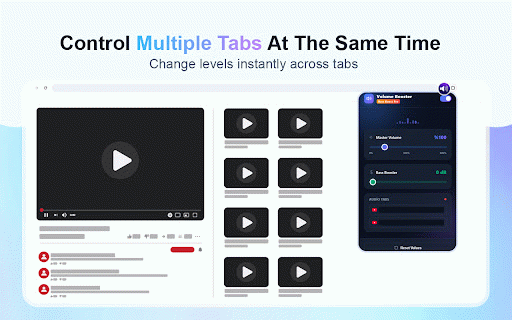 Volume Booster - Bass Boost Pro :: Volume Booster up to 600% per tab with bass boost and equalizer, optimized for fullscreen playback.