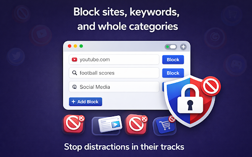 Blockito :: Block distracting websites and stay focused. Simple, effective, no bypass.