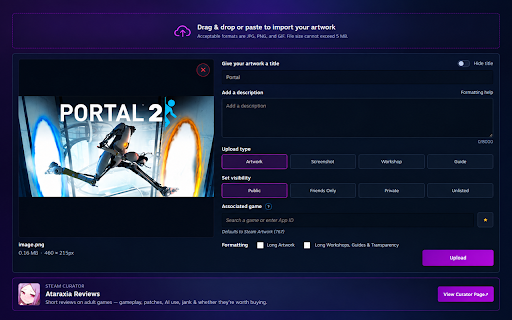Witch Steam Enhancer :: Steam Community tools for uploads, profile showcases, friends tracking, Fast Reply, and profile management.