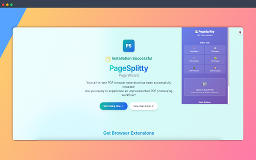 PageSplitty - PDF Tool Assistant :: Quickly upload PDF files to PageSplitty website, supporting split, crop, beautify and other functions
