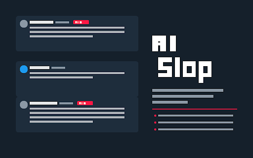 AI Slop :: Detects AI-generated slop in tweet replies and badges them.