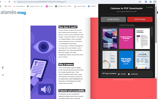 Calameo to PDF Downloader :: Scan all pages of Calameo flipbooks and magazines and save document as PDF