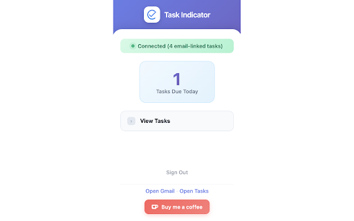 Gmail Task Indicator :: Shows visual indicators on Gmail emails/threads that are linked to Google Tasks