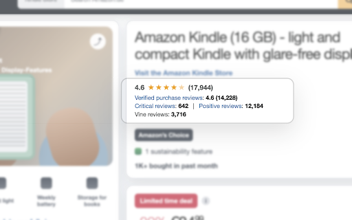 Better Reviews for Amazon :: Makes Amazon product reviews easier to trust and compare.