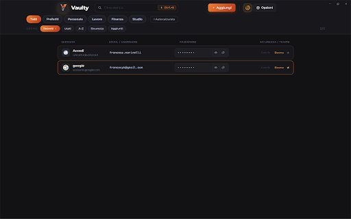 Vaulty — Auto-fill & Quick Login :: Vaulty Password Manager con Auto-fill, Auto-login Intelligente e Modalità Rapida