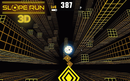 Slope Run 3D :: Fast-paced 3D slope racing game. Guide your ball, dodge obstacles, and test your reflexes in this addictive unblocked runner!