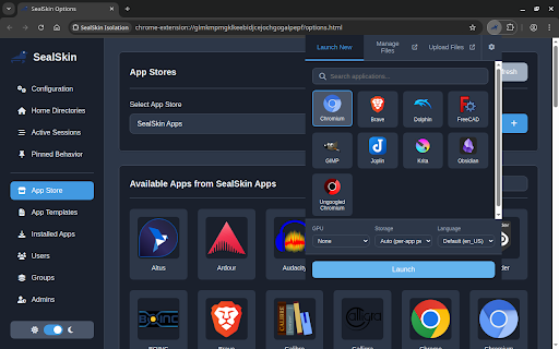 SealSkin Isolation :: Open files and URLs in an isolated environment with E2E encryption.