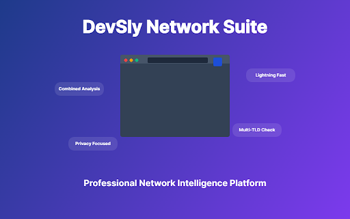 DevSly Network Tools :: Professional WHOIS, DNS intelligence, IP analytics, and multi-TLD availability checks