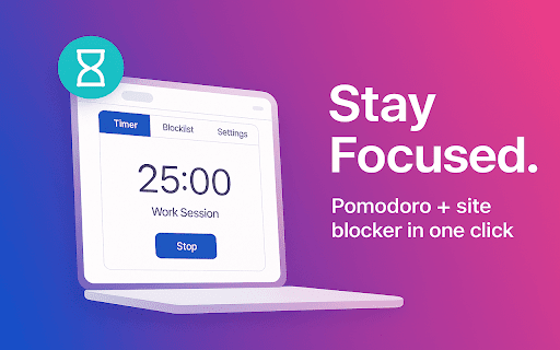 Tomato Timeout: PomoFocus™ :: Boost focus with pomodoro method timer & block distracting sites during work. Unblock during breaks. Customizable