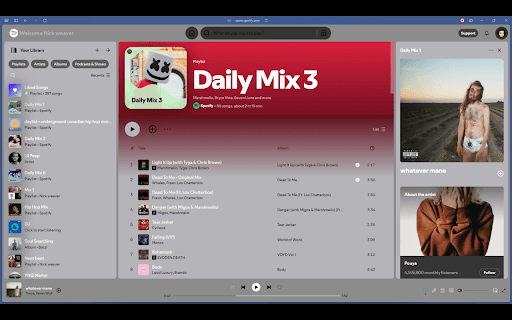 Wolfram Spotify :: a new look for spotify