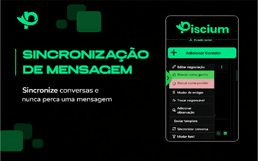 Piscium CRM :: Gerencie seu CRM direto do whatsapp.