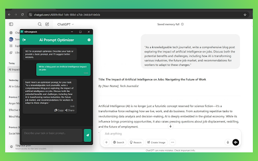 AiPromptech - Ai Prompt Optimizer :: Generate and optimize ai text, video and image prompts & get better results from ChatGPT, Midjourney and More