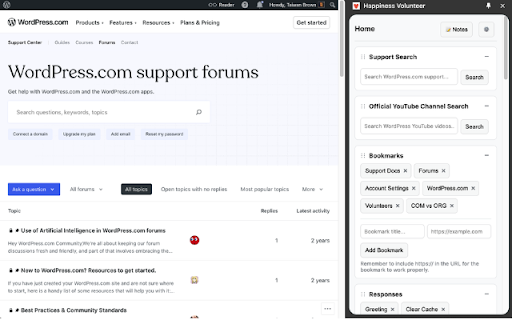 Happiness Volunteer :: Unofficial support tools for WordPress.com Forum Volunteers