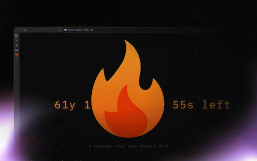 Ashes - New Tab :: A New Tab with advanced life expectancy calculation that helps you live with intention. Features lifestyle analysis.