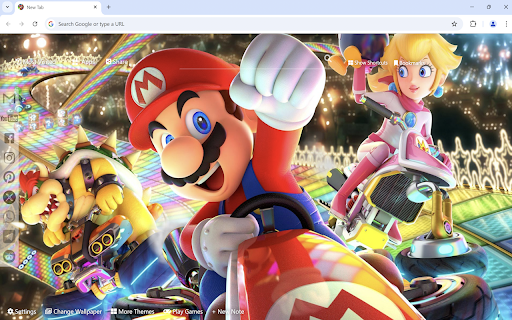 Super Mario Wallpaper :: Super Mario Run Wallpaper turn new tab to HD Super Mario Bros background. Custom Super Mario wallpaper theme for game fans.