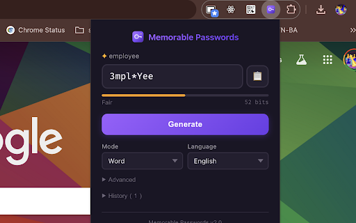 Memorable Passwords :: Generate memorable, secure passwords from real words. Easy to remember, hard to crack.