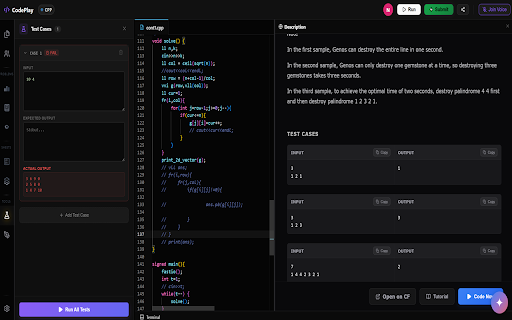 CodePlay Helper :: Submit code to Codeforces and LeetCode directly from CodePlay Editor.