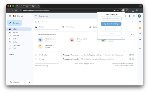 Tracepipe.AI Recorder :: Records user interaction telemetry and saves as JSONL.